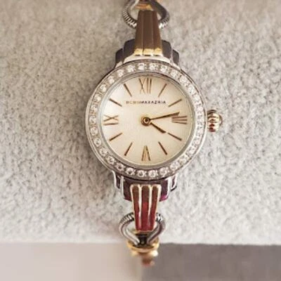 BCBGMAXAZRIA Reloj Mujer Dos Tonos con Cristales Delicado Extra Pequeño Correr Foto 1 de 4