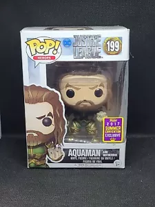 Funko Pop! Heroes #199 Aquaman and Motherbox 2017 Summer Convention Exclusive - Picture 1 of 6