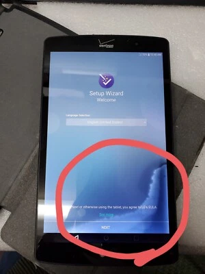 LG G Pad X8.3 16 GB Wi-Fi 4G VERIZON LG-VK815 Black Tablet 8.3"- *Read* - Image 1 of 2