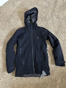 Salomon Winter Jacket Ski Snowboard Snowmobile Navy Blue Small Mens Worn Once - Picture 1 of 4