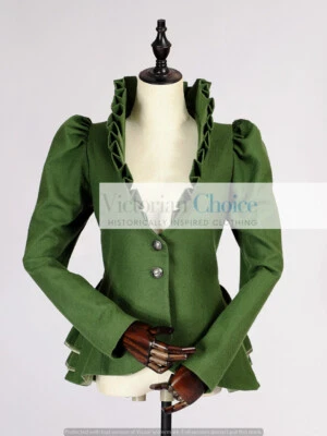 Edwardian Blazer Jacket Steampunk Punk Riding Habit Cosplay Theater Costume C031 - Image 1 of 3