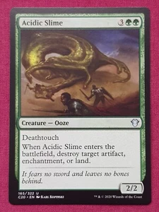Magic The Gathering COMMANDER 2020 C20 ACIDIC SLIME green card MTG - Picture 1 of 2