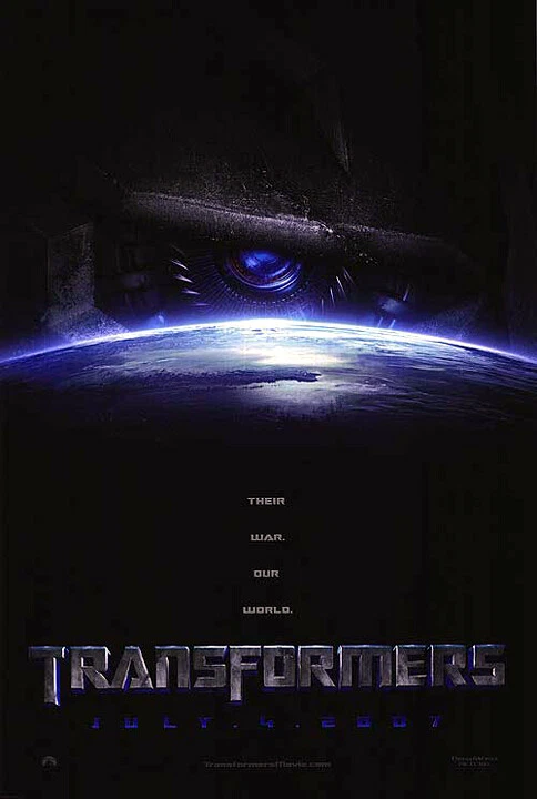 Transformers (2007) Movie Poster Advance Teaser, Original, DS, Unused NM, Rolled