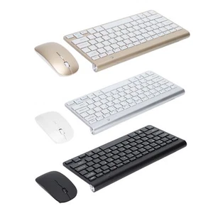 Keyboard Mouse Combo Wireless 2.4G USB Ultraslim Ergonomic Wearproof Keyboa BST - Picture 1 of 31