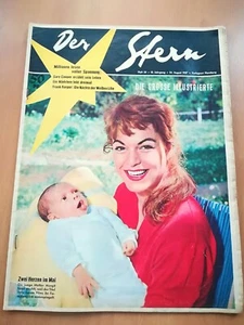 DER STERN  / HEFT.34 / 1957  Zeitschrift / Illustrierte /Nostalgie  - Picture 1 of 2