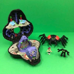 Juguete compacto vintage Bluebird Mighty Max atrapado por araña aracnoide década de 1990 100 % - Imagen 1 de 6