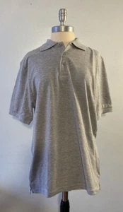 Authentic Galaxy School Uniform Polo Shrit Gray Size M - Picture 1 of 3
