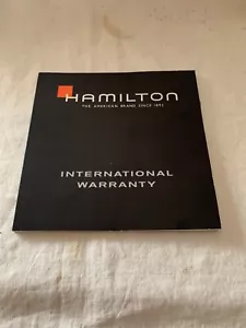 HAMILTON International Warranty NOS - Foto 1 di 3
