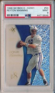 1998 Skybox E-X2001 #54 Peyton Manning RC Rookie PSA 9