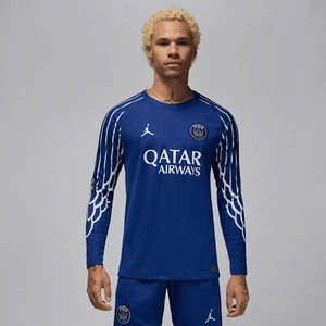 Jordan x Paris 2024/25 4th Dri-Fit Long Sleeve Jersey HJ0867-493 US Size - Picture 1 of 7