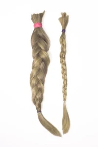 Europäisches Echthaar Schnitthaare/Rohhaare hellblond mind.100 Gr 35-40cm - Bild 1 von 1