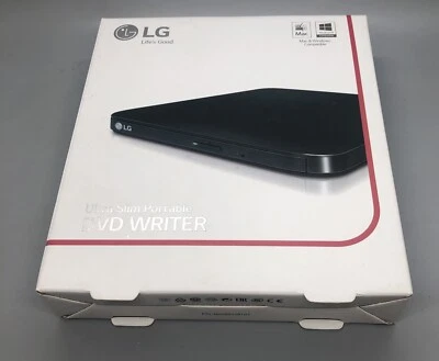Grabadora de DVD LG Ultra Delgada Portátil SP80NB80 Compatible con Mac/Windows - Nueva En Caja Foto 1 de 4