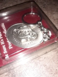 New!~ Sealed~2001 Super Bowl XXXV Souvenir Pewter Key Chain NFL Football Tampa! - Picture 1 of 2