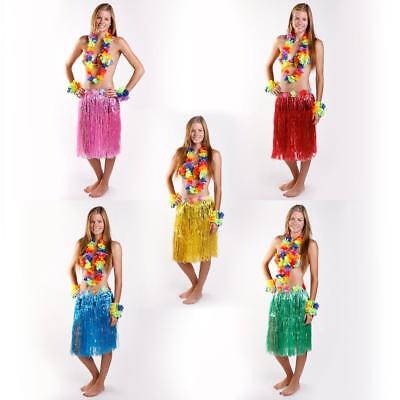 Gonna In Erba Lunga Hawaiana Fiore 6 Set Ghirlanda Costume Festa Spiaggia  • 4.99€