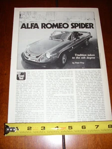 ALFA ROMEO SPIDER NIKI LAUDA 1978 ARTICOLO ORIGINALE - Foto 1 di 2