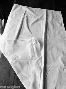 ANCIEN chemise coton blanc jours main dentelle de calais #old clothe - Picture 1 of 4
