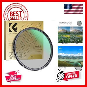 82mm Circular Polarizers Filter, Waterproof Circular Polarizing Filter with 2... - Picture 1 of 9