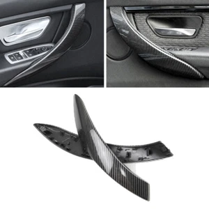 ABS Carbon Fiber Door Pull Handle Outer Cover For BMW 3 4 series F30 F35 2013-19 - Picture 1 of 5