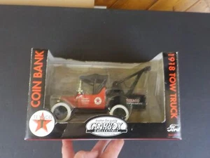 Texaco 1918 Tow Truck Texaco Gearbox Collectible Ford Coin Bank - Picture 1 of 21