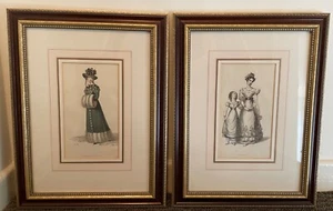 Vintage Prints R. Ackermann Fashion Plates - Picture 1 of 4