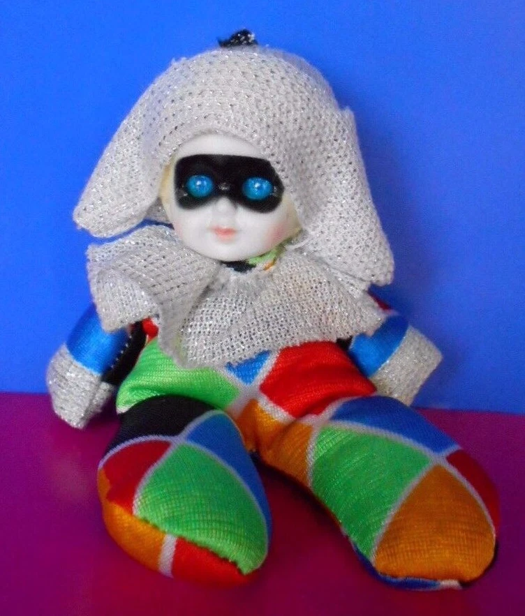 ARLECCHINO MINI DOLL VINTAGE 10 cm - Immagine 1 di 1