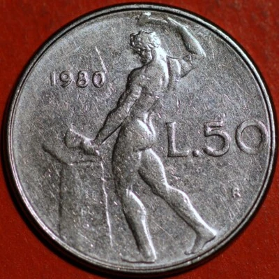 1980 Italy 50 Lire KM# 95 - Image 1 of 2