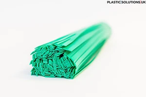 ABS Plastic welding rods (10mm) green 10 rods, flat shape strips.  - Picture 1 of 1