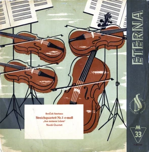 SMETANA String Quartet NOVAK SQ Eterna 720040 10" Ed1 GG1 1958 Recording VG+ - Imagen 1 de 3