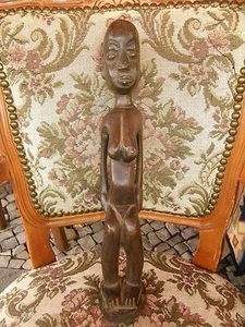 🪵 Afrikanische Holzfigur – Frau (Nackt) – Handarbeit – ca. 40 cm 🌍 - Bild 1 von 5