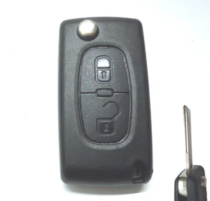 2 Button Flip Key Shell Fob Case For Peugeot 207 307 308 3008 5008 807 Expert - Picture 1 of 7