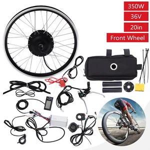 36V 20 Front Wheel Electric Bicycle Hub Motor Conversion Kit 350W E Bike - Picture 1 of 13