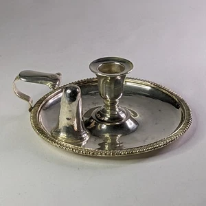 Antique sterling silver chamberstick, classic styling, 1811-1816 - Picture 1 of 9