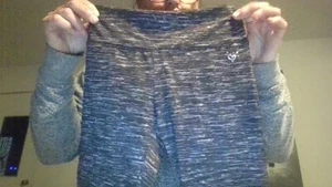 Justice Girls Size 8 Black White Leggings Pants Some Wear To Knees/No Rips - Picture 1 of 7