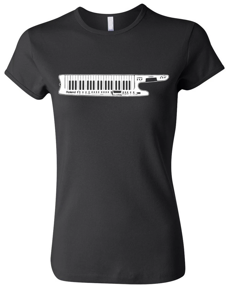 Camiseta Roland Keytar Key Tar Baby Doll Damas Años 80, S - 2XL, Camiseta Retro Vintage Foto 1 de 1