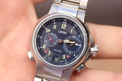 Oris Full Steel Hölstein Edition 2022 ref. 01 690 7780 4085-Set 36.5mm Blue Dial - Image 1 of 4