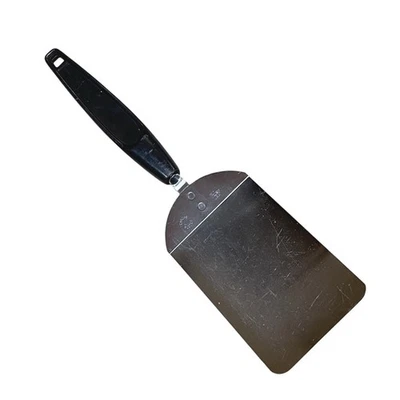 VTG Foley Stainless Chrome Plated Flipper Flat Top Spatula Metal Pancakes Black - Image 1 of 4