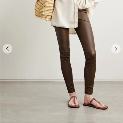 Theory Adbelle L2 Leather Leggings | Size 2 Foto 1 de 4