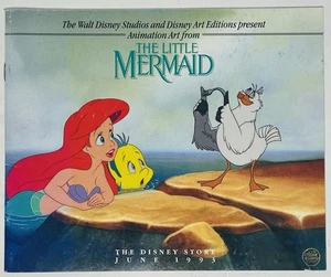 Little Mermaid Animation Art Catalog Disney Store 1993 Ariel Flounder Ursula - Picture 1 of 4