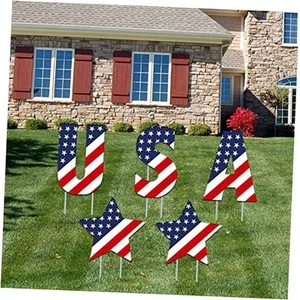 Memorial Day Yard Sign Outdoor Decorations,4th of July Patriotic Party Yard - Picture 1 of 6