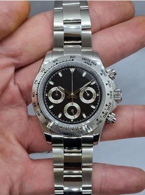 Seikmod Chrono Black Panda | Cristal de zafiro | Cronógrafo de cuarzo de acero - Imagen 1 de 3