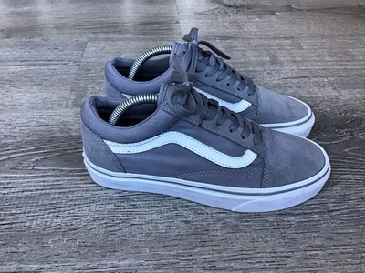 Vans Zapatos Mujer 5.5 Hombre 4 Old Skool Tenis Gris Lona Con Cordones Bajo 500714 Foto 1 de 4