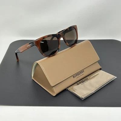 GAFAS DE SOL BURBERRY B 4195 3518/73 Manchadas Marrón Ámbar 52-21 Foto 1 de 4