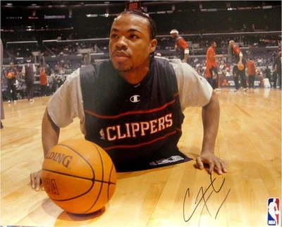 Foto autografiada firmada por Corey Maggette 16x20 Los Angeles Clippers mirando hacia arriba Foto 1 de 2