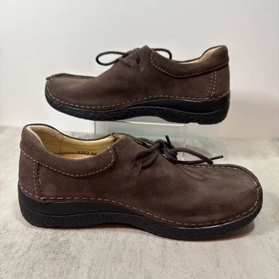 Zapatos Oxford Wolky Seamy Roll Marrón Gamuza Con Cordones para Caminar EU 41 US 9.5 625204 Foto 1 de 4