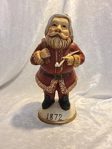 THE MEMORIES OF SANTA 1872 Santa Claus Earthenware Christmas Ornament - Picture 1 of 10