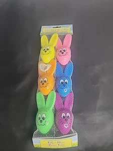 Sun Hill Vintage 2000 Pasqua da Appendere Coniglietto Uova Plastica Coniglietti Colorati - Foto 1 di 4
