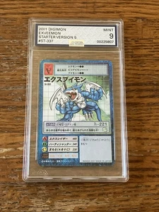 ExVeemon ST-337 Digimon Card Japanese JP BANDAI very rare Graded 9 AGS Grading - Picture 1 of 3