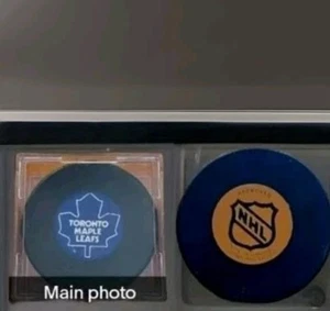 HOJAS DE ARCE TORONTO NHL VINTAGE APROBADO VIRREY MFG. GAME PUCK Made In 🇨🇦  - Imagen 1 de 11