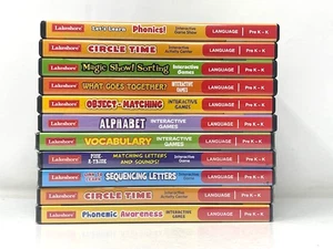 Lot of 10PP Lakeshore Pre K- K Language Interactive Games Activities CD PC/MAC - Picture 1 of 6