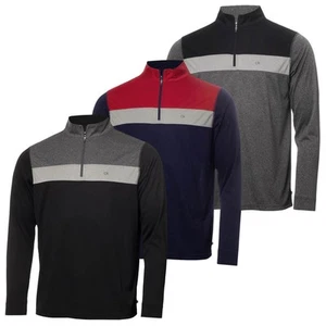 Calvin Klein Mens 2025 Smith River 1/4 Zip Wicking Golf Sweater 38% OFF RRP - Picture 1 of 10